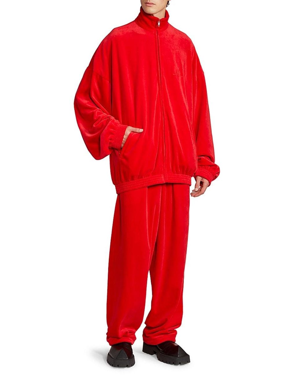 Balenciaga Cotton Velour Tracksuit 