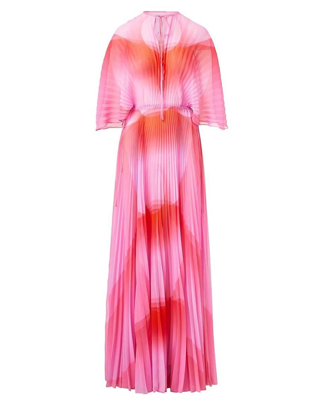 Brandon Maxwell The Venus Ombré Maxi Dress in Pink | Lyst