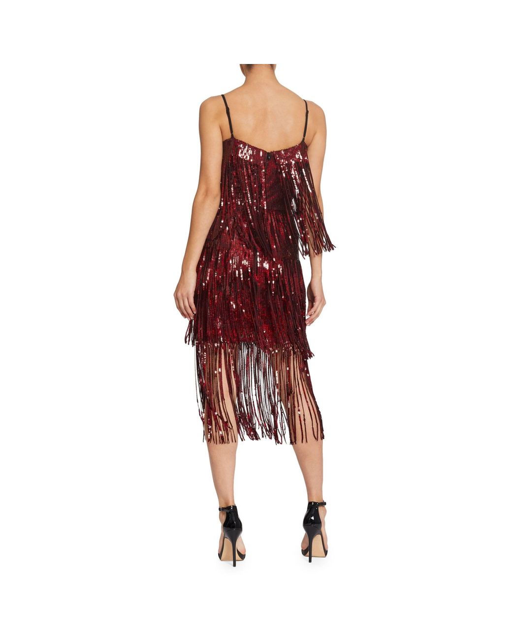 roxy sequin fringe dress