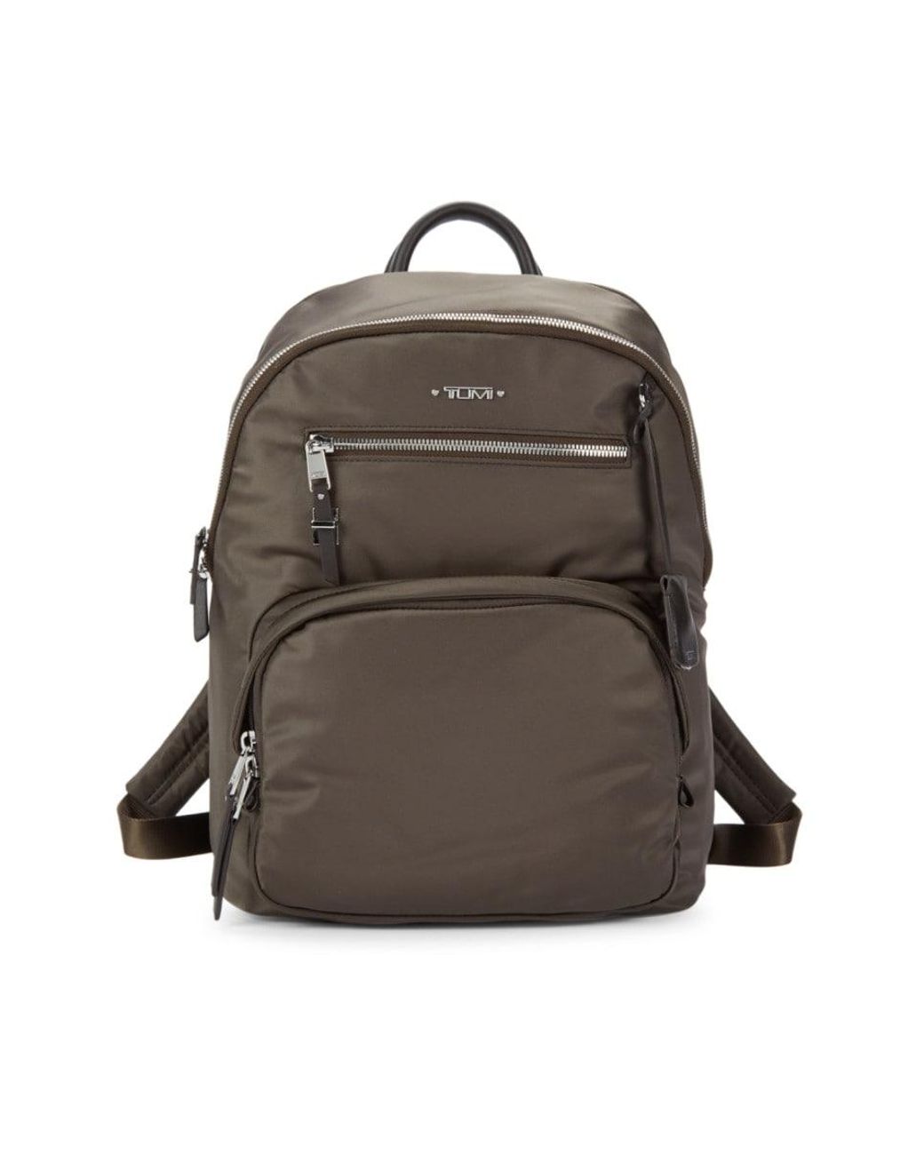 Tumi Hilden Nylon Leather Backpack Mink Silver in Metallic Lyst