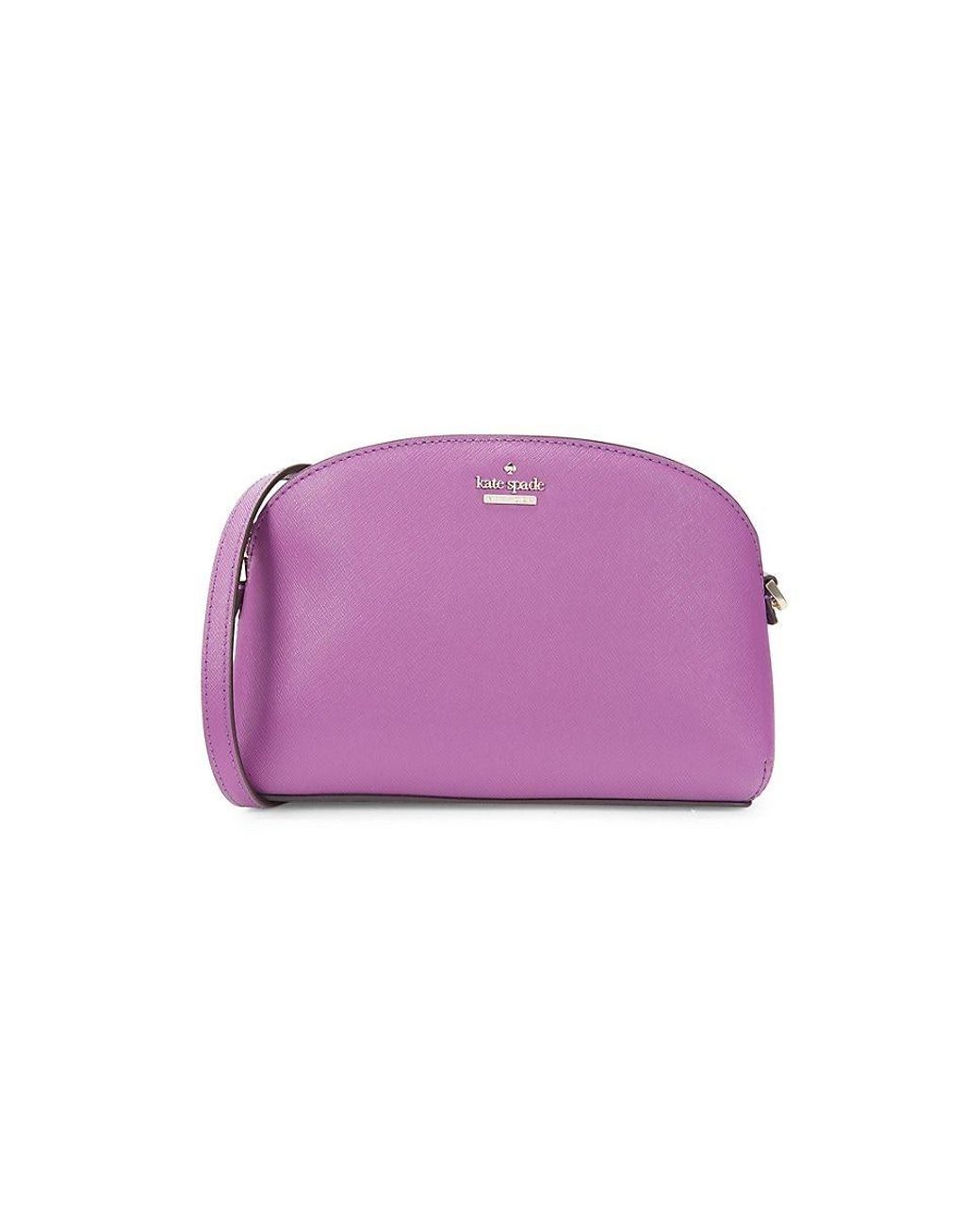 Kate Spade Leather & Chain Crossbody Bag in Purple Lyst