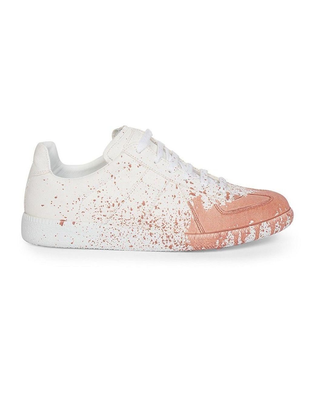 Maison Margiela Replica Paint Splatter Sneakers in Pink Lyst