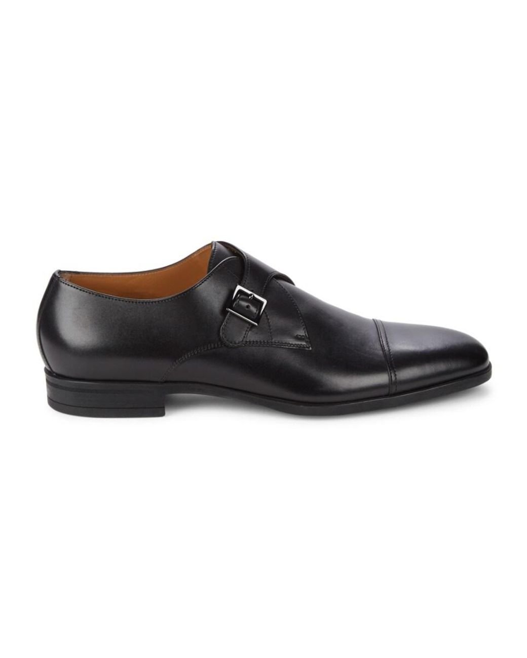 BOSS by HUGO BOSS Kensington Leather Monk-strap Shoes in Black for Men |  Lyst