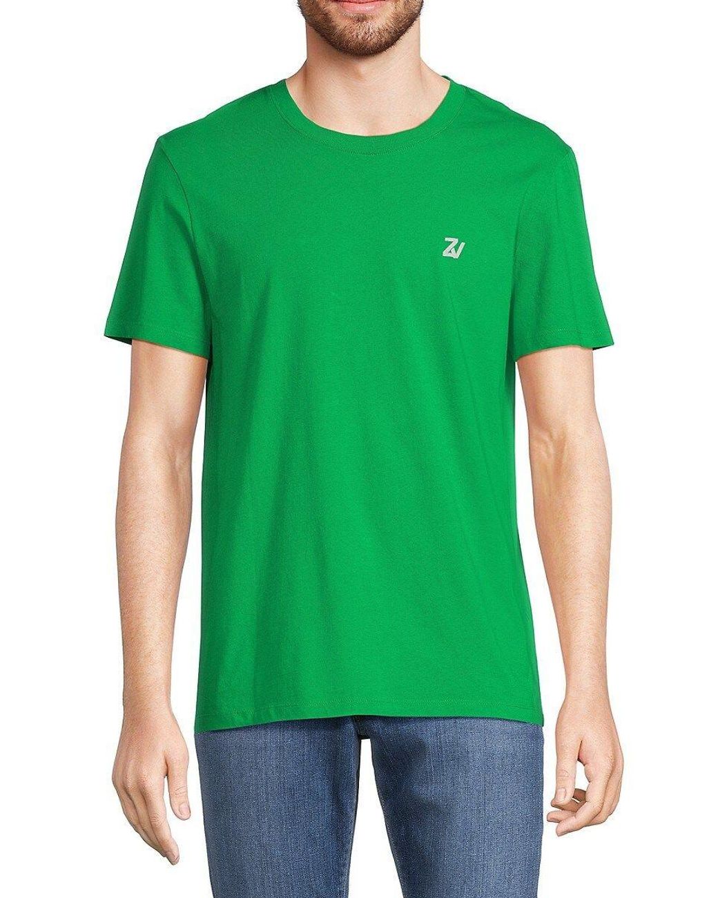 Zadig & Voltaire Ted Graphic Tee in Green for Men | Lyst