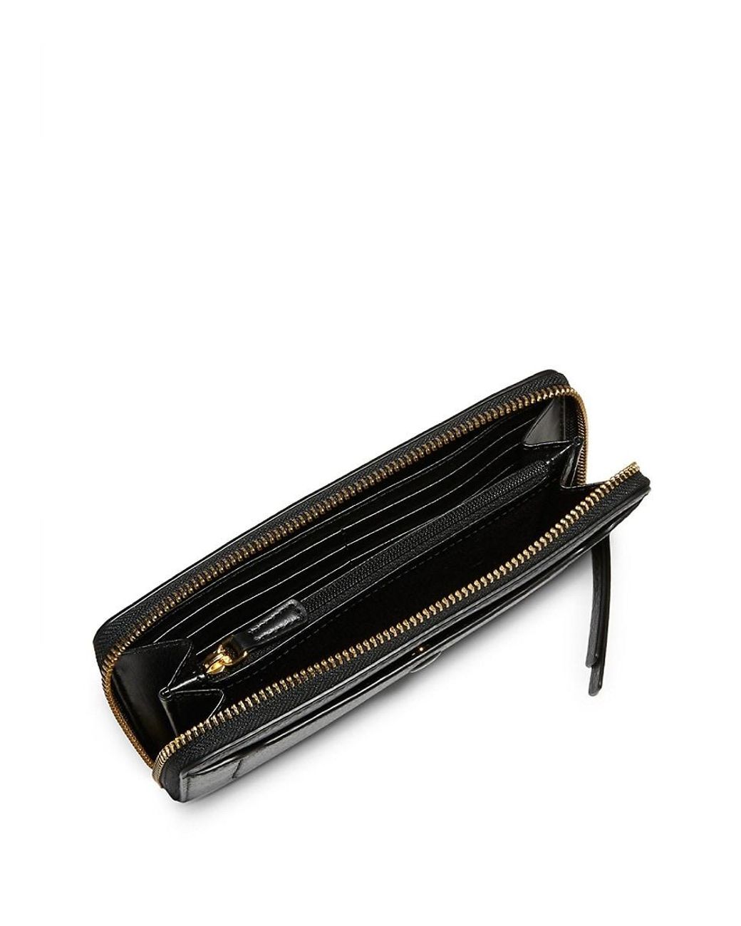 marc jacobs textured leather continental wallet