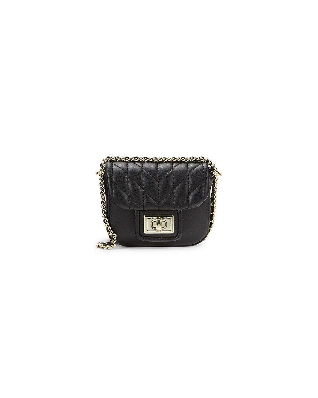 Karl Lagerfeld Agyness Crossbody Bag in Black Lyst