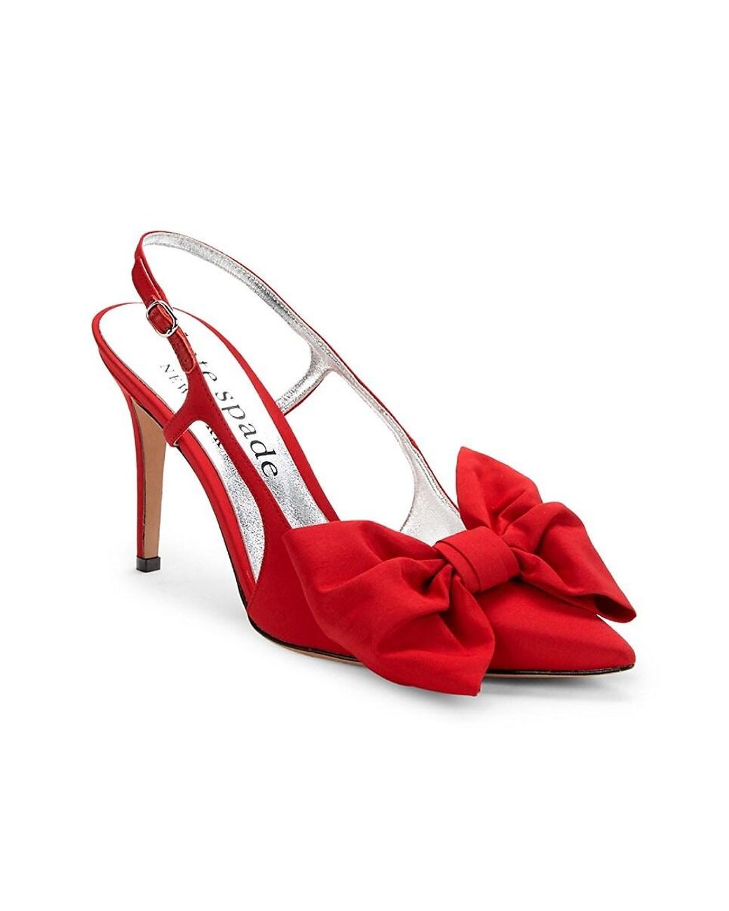 Kate Spade Sheela Bow Slingback Pumps in Red | Lyst Canada