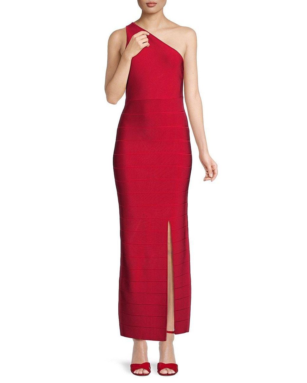 Dress by Herve leger Size 2 Red Mermaid Dress on Queenly