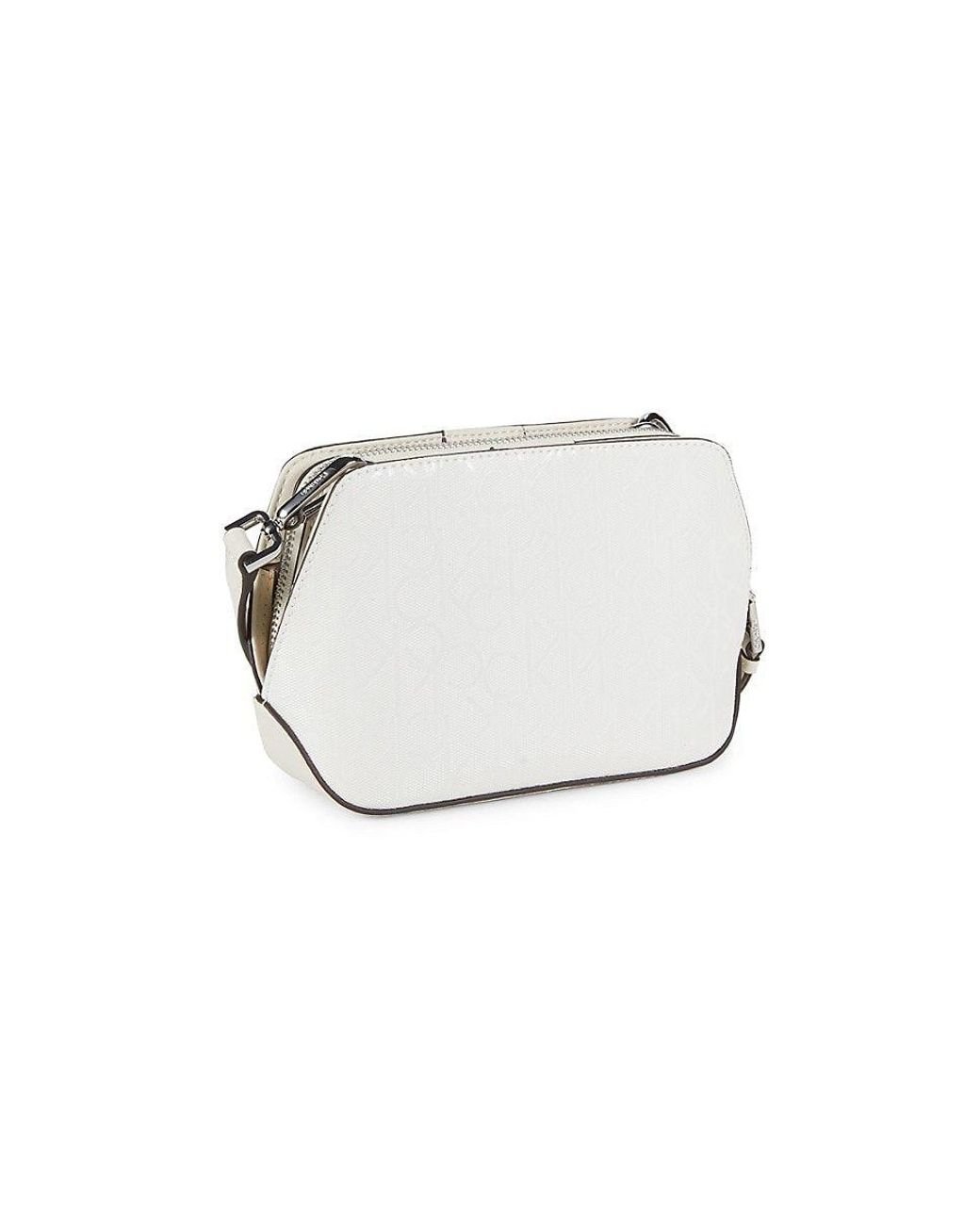 Calvin klein cheap white floral purse