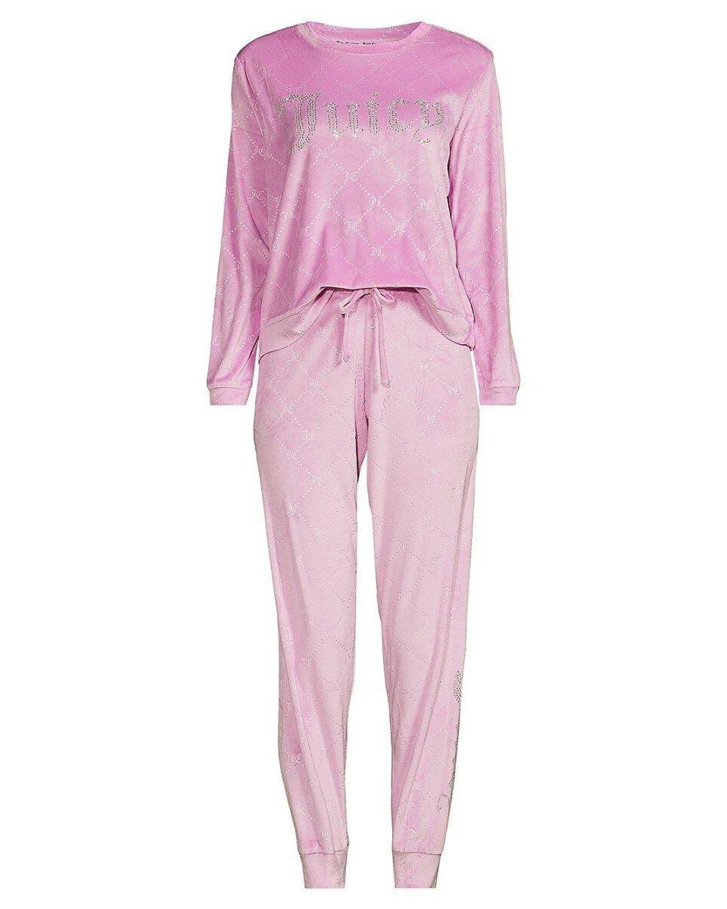 Pink crushed velvet pyjamas hotsell