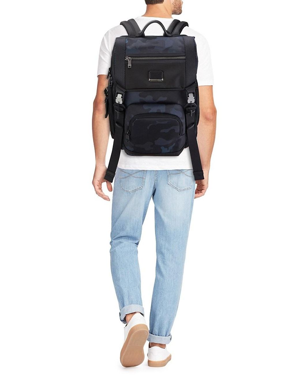 Tumi Alpha Bravo Lark Camo print Backpack in Blue   Lyst UK
