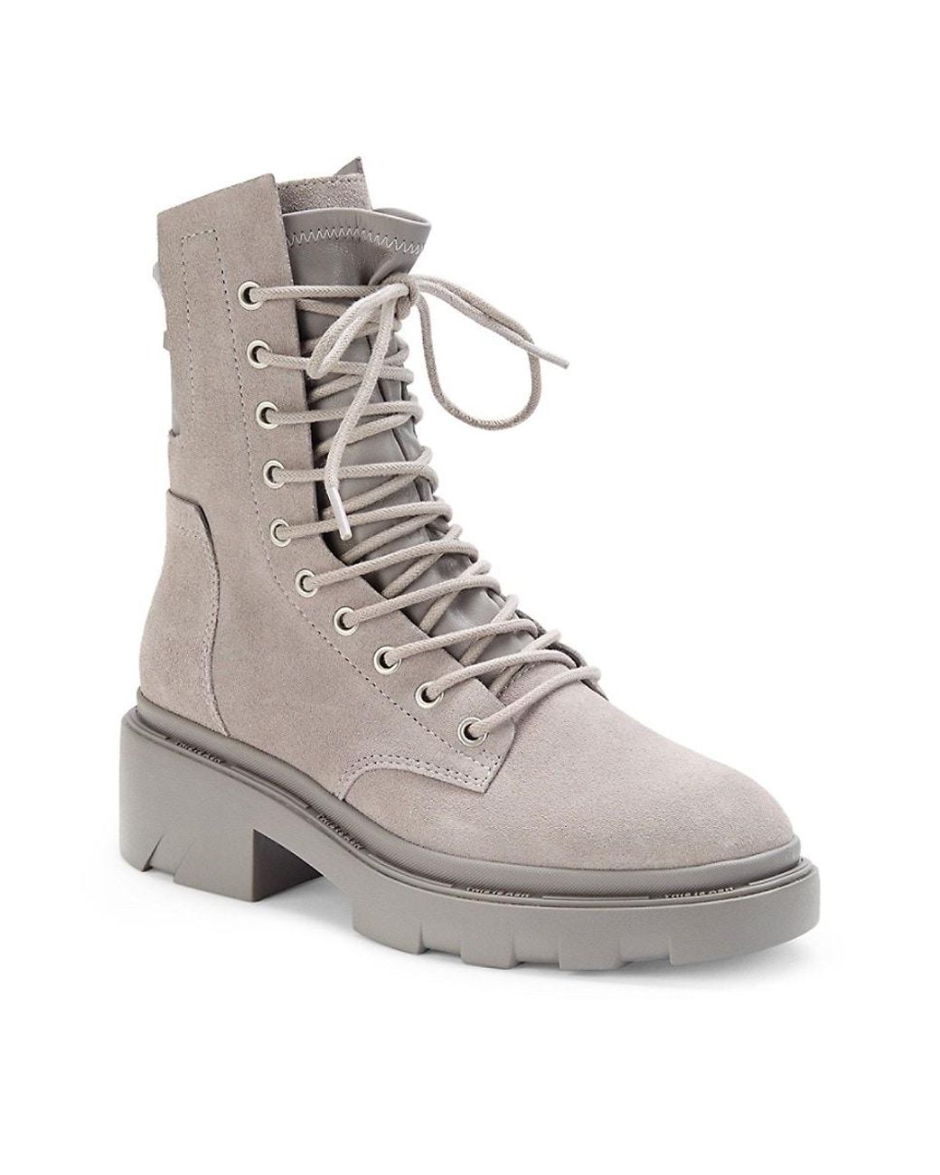 Ash Maddox Suede Combat Boots in Grey Lyst Canada