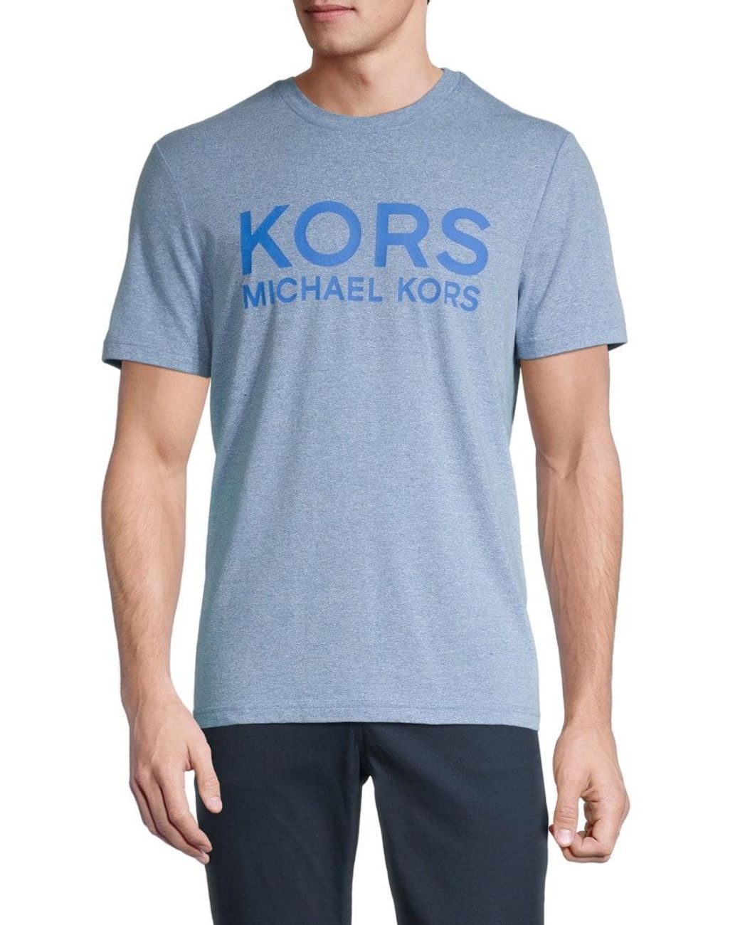 Michael Kors Cotton Men's Jaspe Logo T-shirt - Midnight - Size Xl in ...