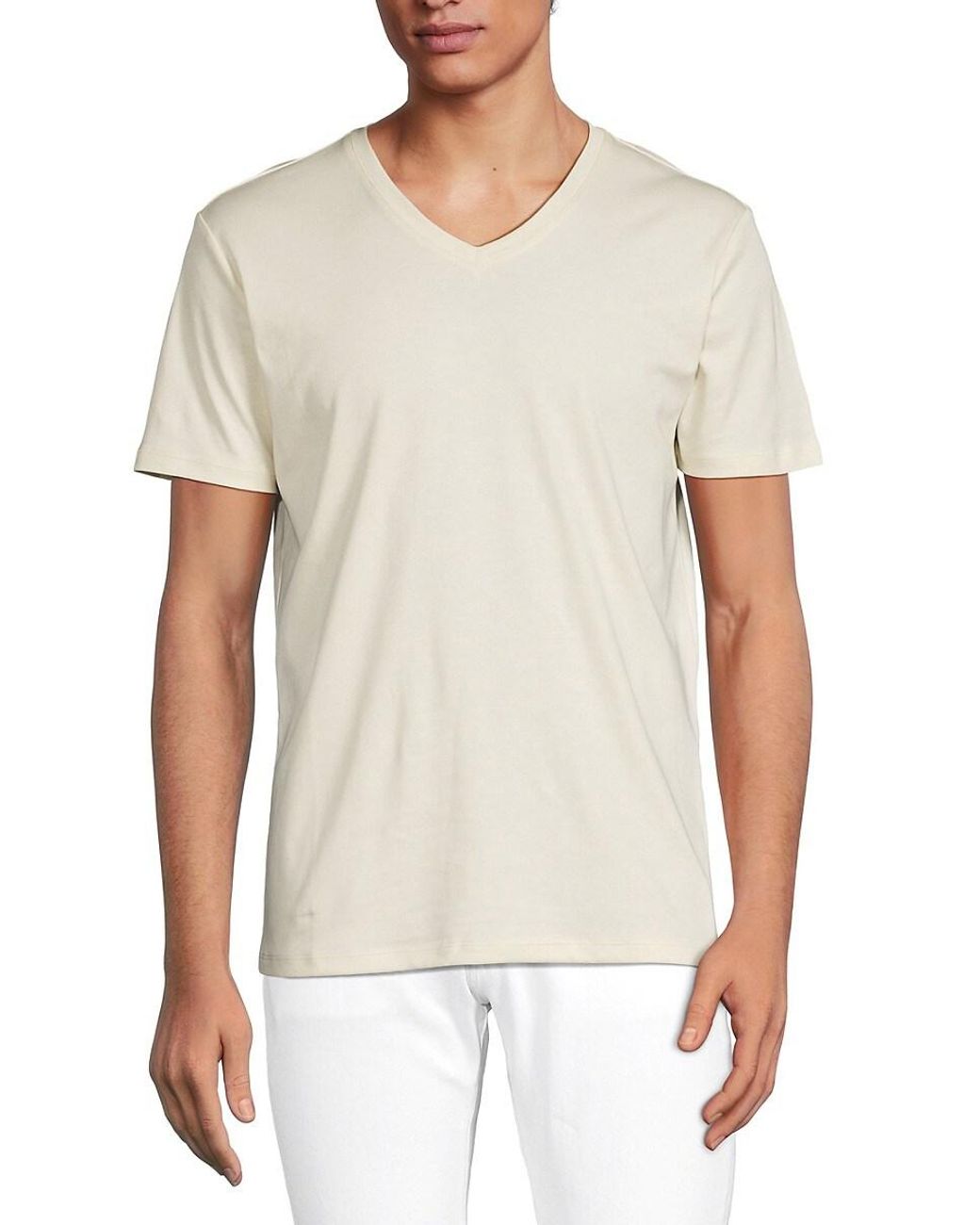 Saks Fifth Avenue orders white t-shirt cotton XXL