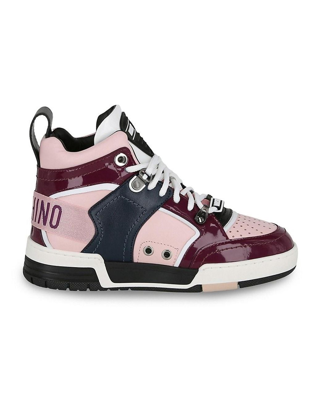 Moschino Streetball High Top Sneakers in Pink | Lyst