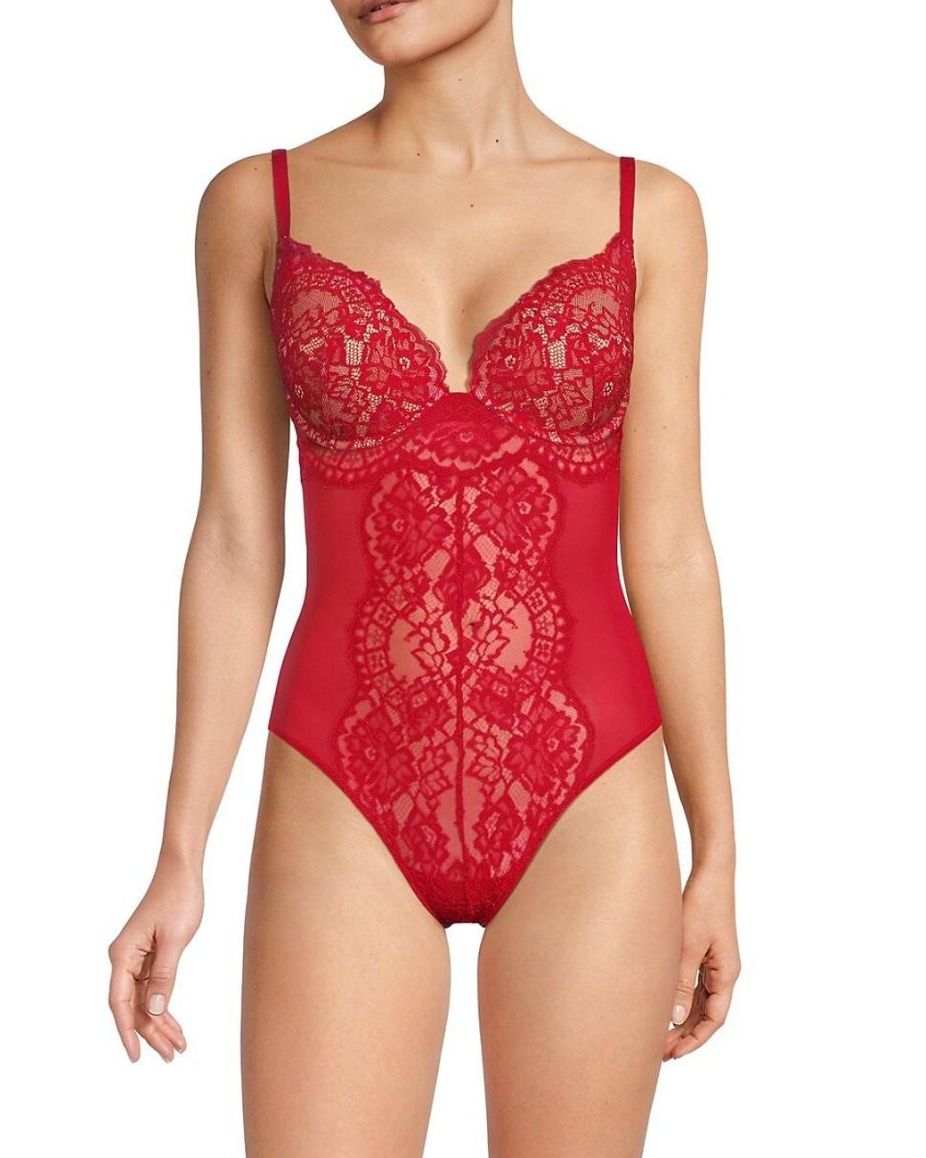 Wolford STRAIGHT LACED SHAPINGS - Shapewear - red glow/red