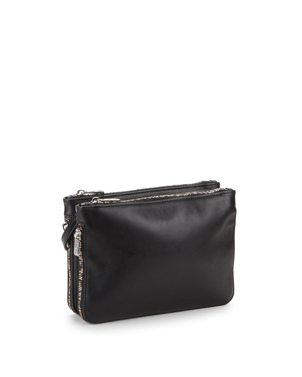 Zadig & Voltaire Clyde Leather Crossbody Bag in Black | Lyst