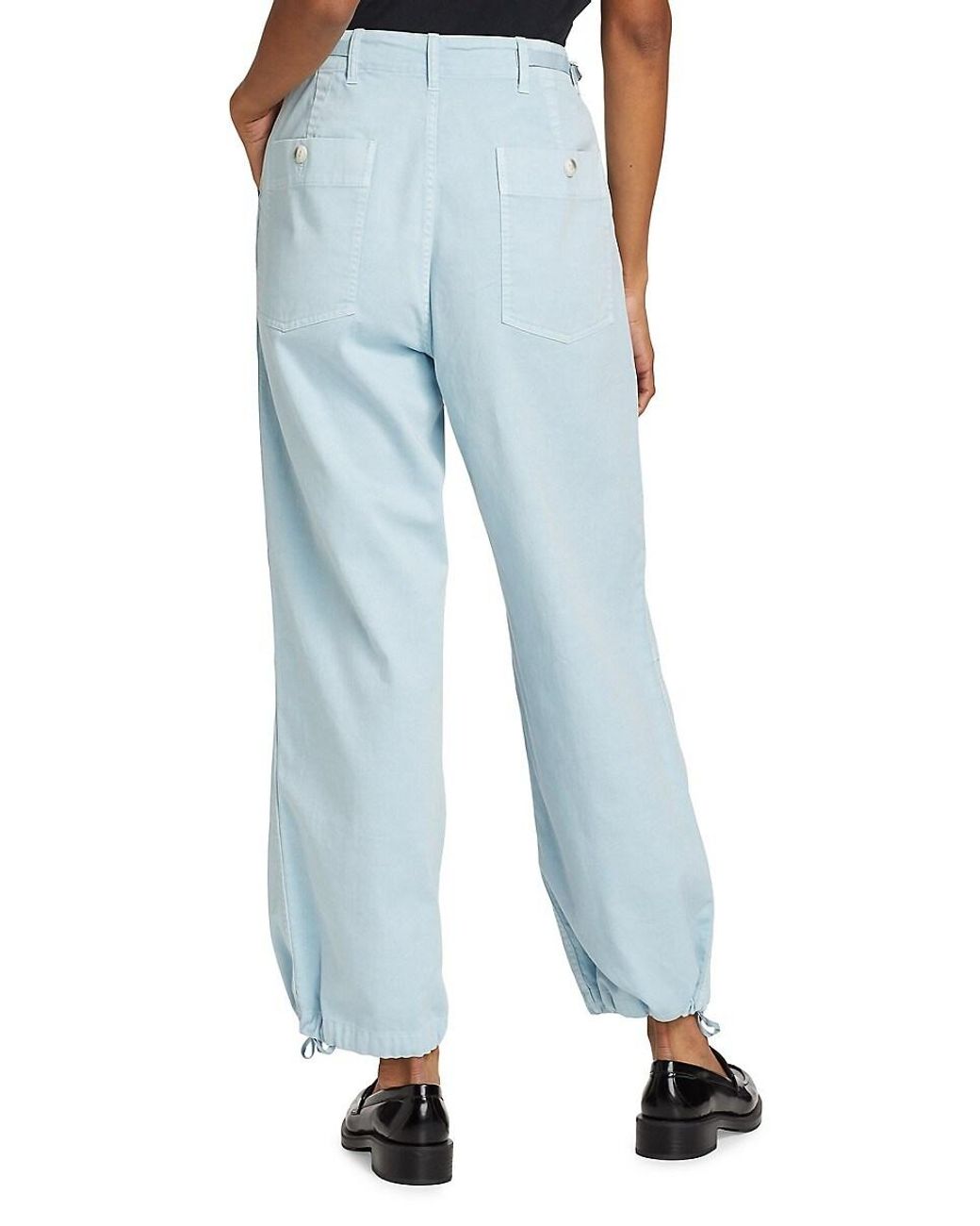 【関税込み】rag & bone ブルー Savannah トラウザーズ Rag & Bone Savannah Twill Cargo Pants in Blue | Lyst