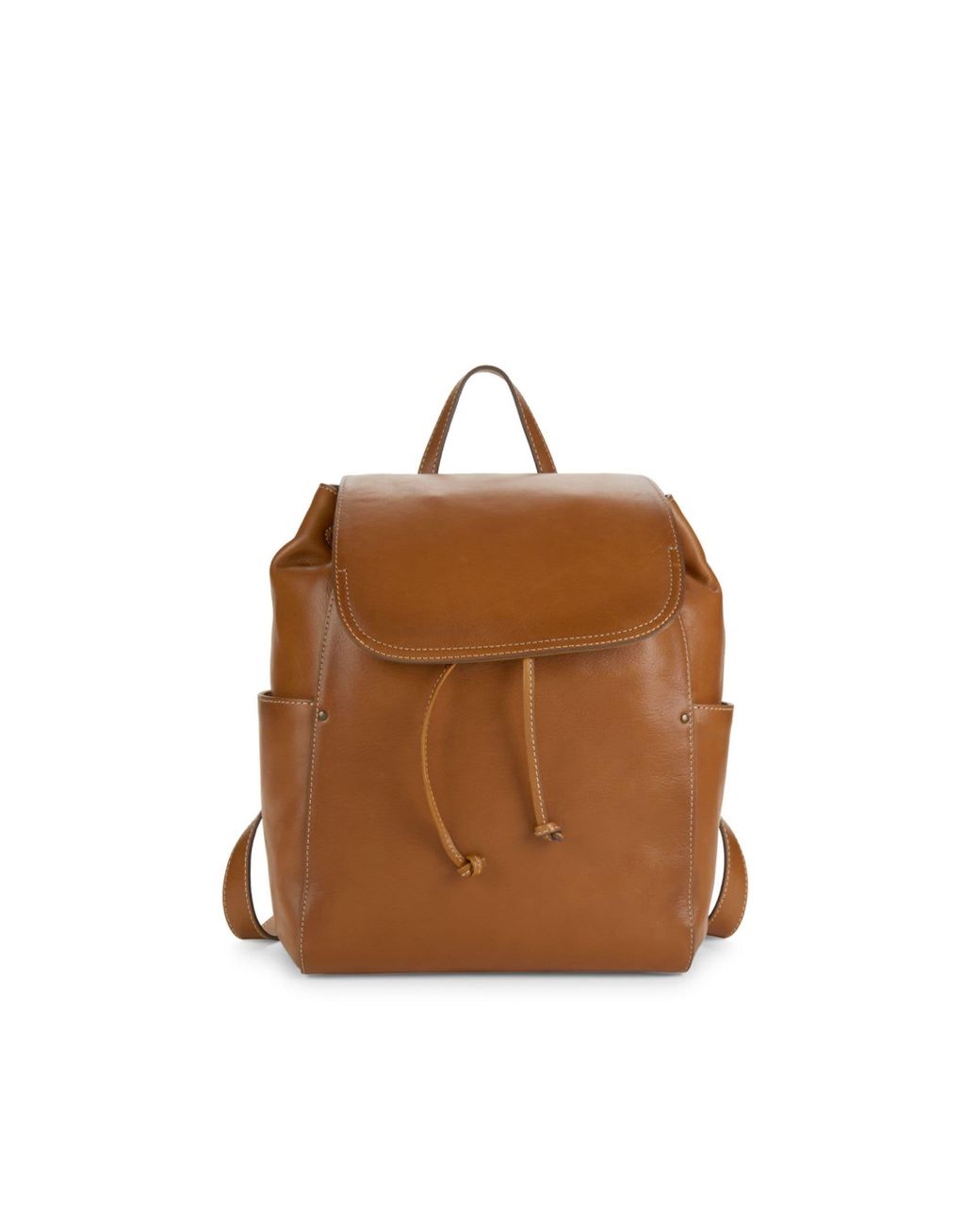 Frye Olivia Leather Backpack in Tan 