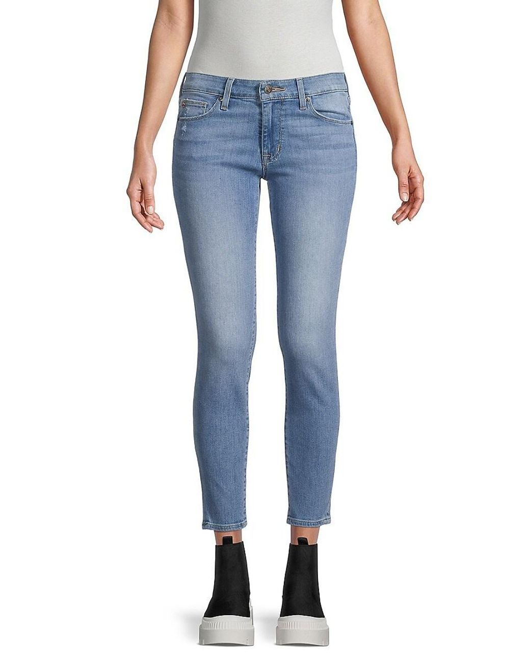 H by Hudson Hudson Krista Low-rise Super Skinny Jeans in Blue | Lyst
