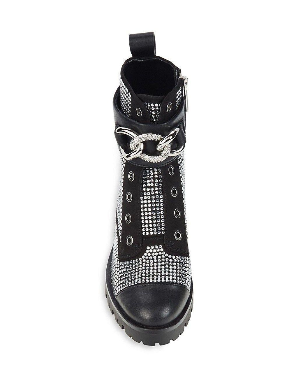 karl lagerfeld embellished boots