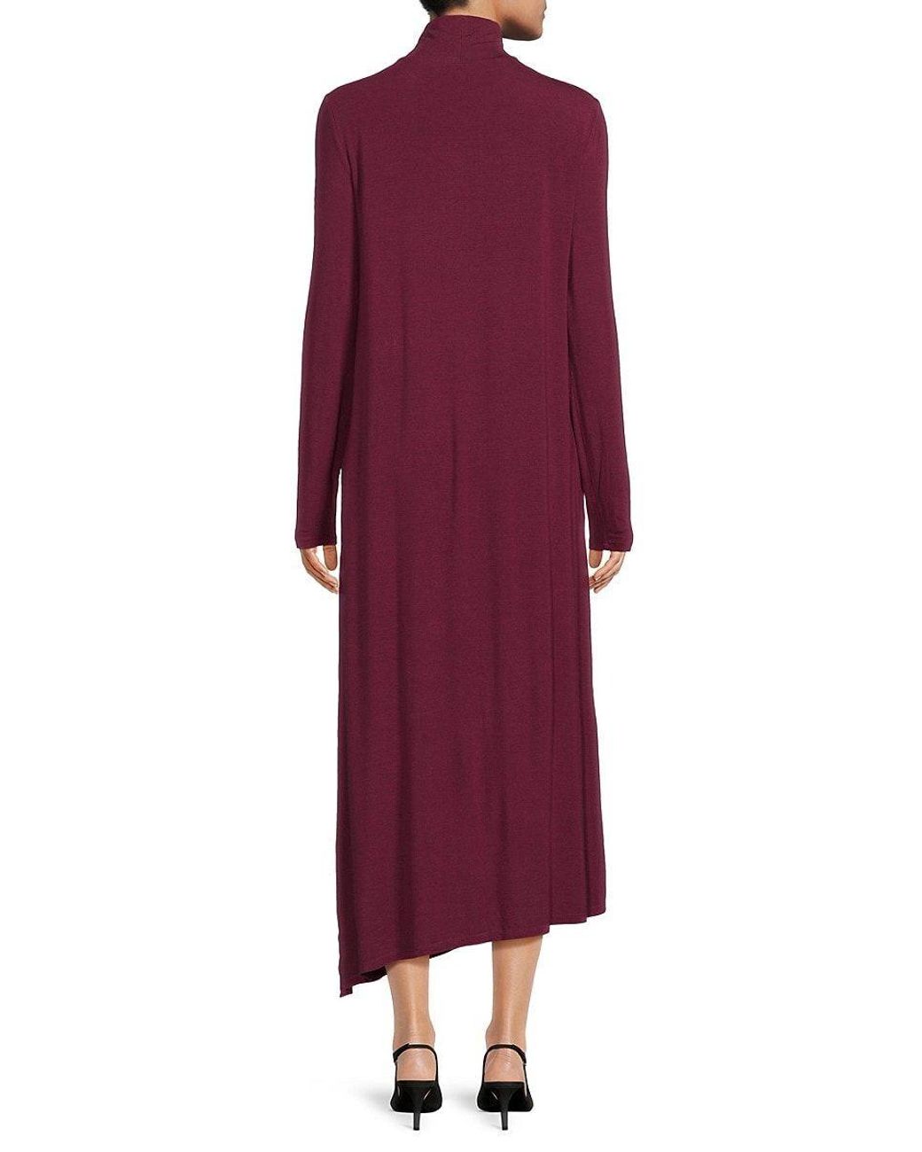 Kabrina asymmetrical 2024 turtleneck dress