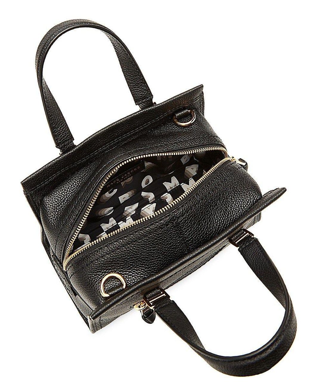 Marc Jacobs Mini Cruiser Leather Satchel in Black | Lyst