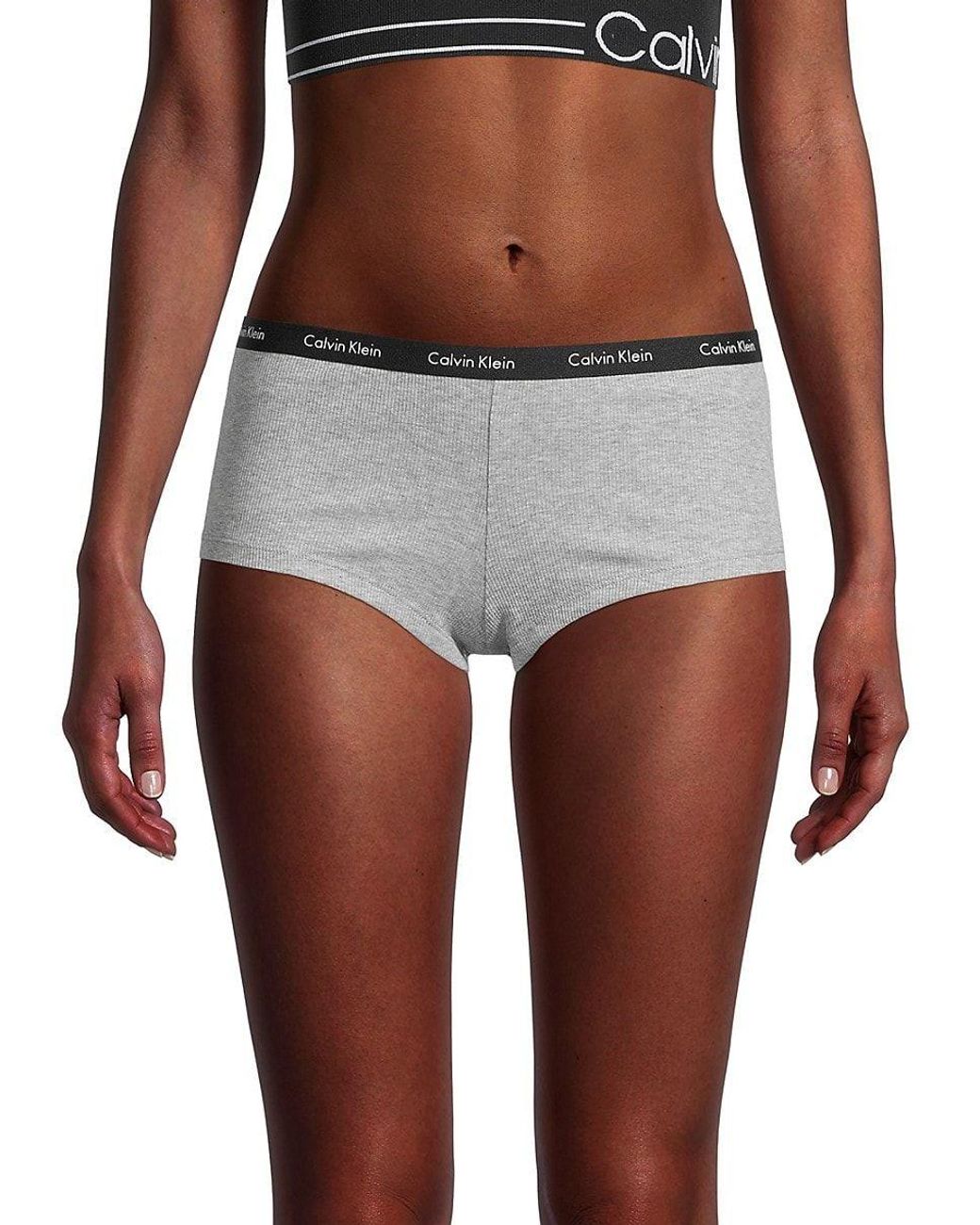 Calvin klein top logo boyshorts
