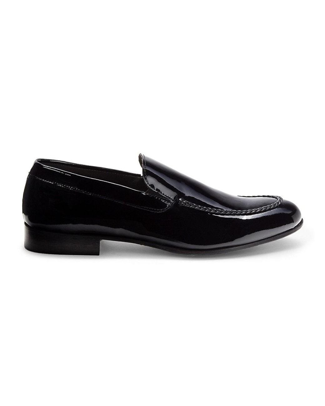 Bruno Magli Nunzio Patent Leather Loafers in Black for Men Lyst