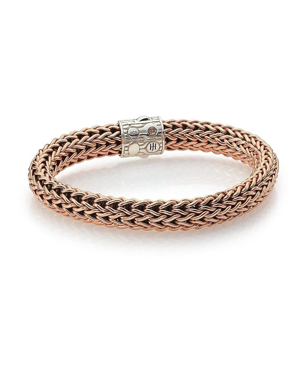 John Hardy Two Tone Chain Link Bracelet in White for Men Lyst Canada