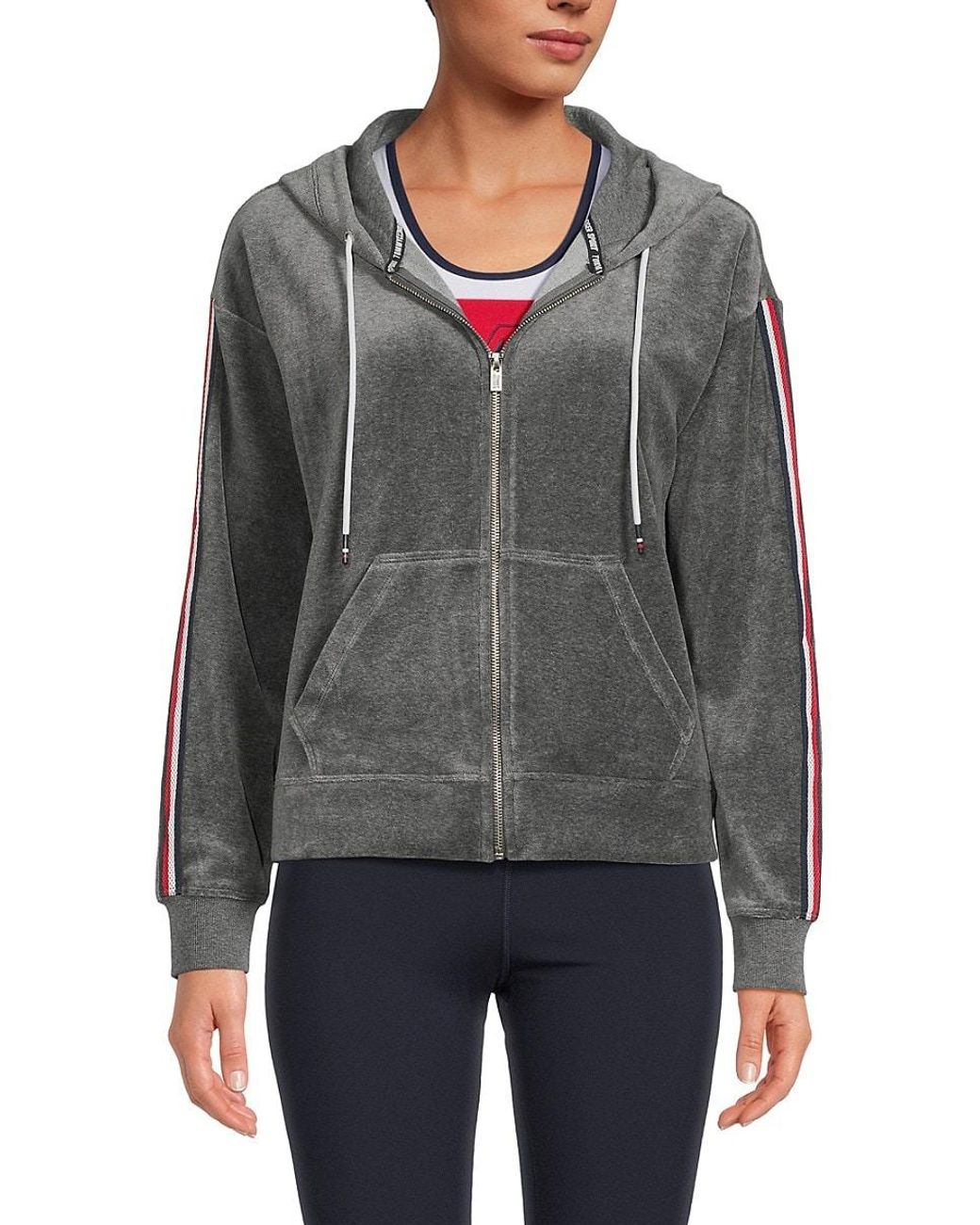 Tommy hilfiger cheap velvet hoodie