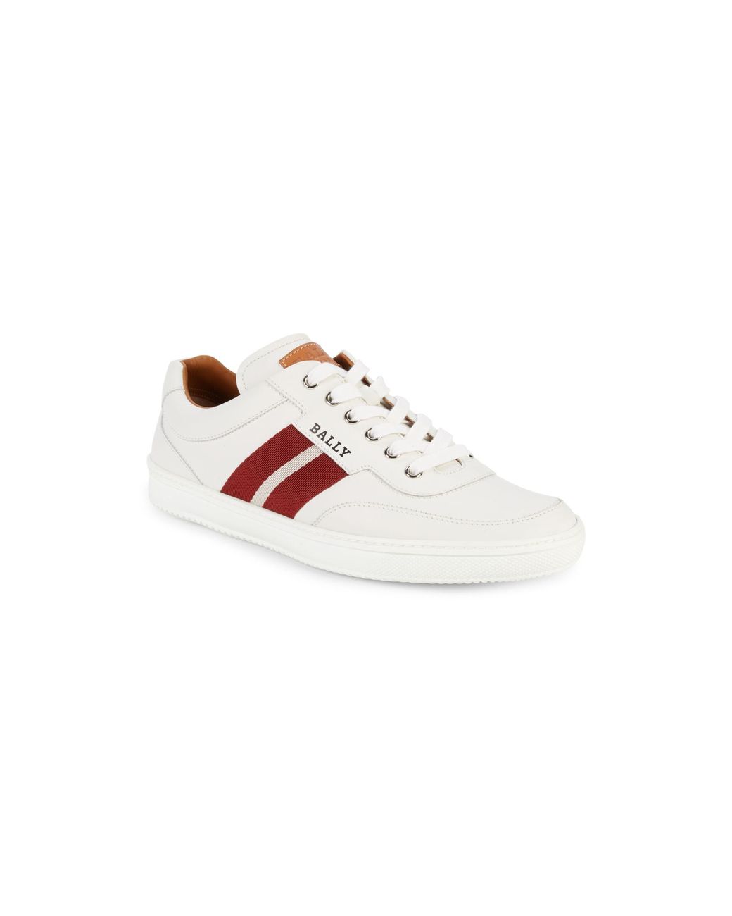Bally Oriano Leather Sneakers in White 