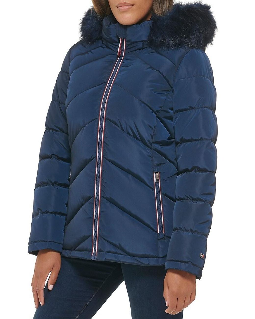 tommy hilfiger womens coat navy