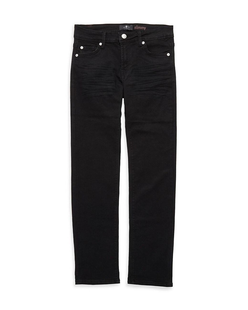 7 For All Mankind Boy's Slimmy Jeans in Black for Men | Lyst