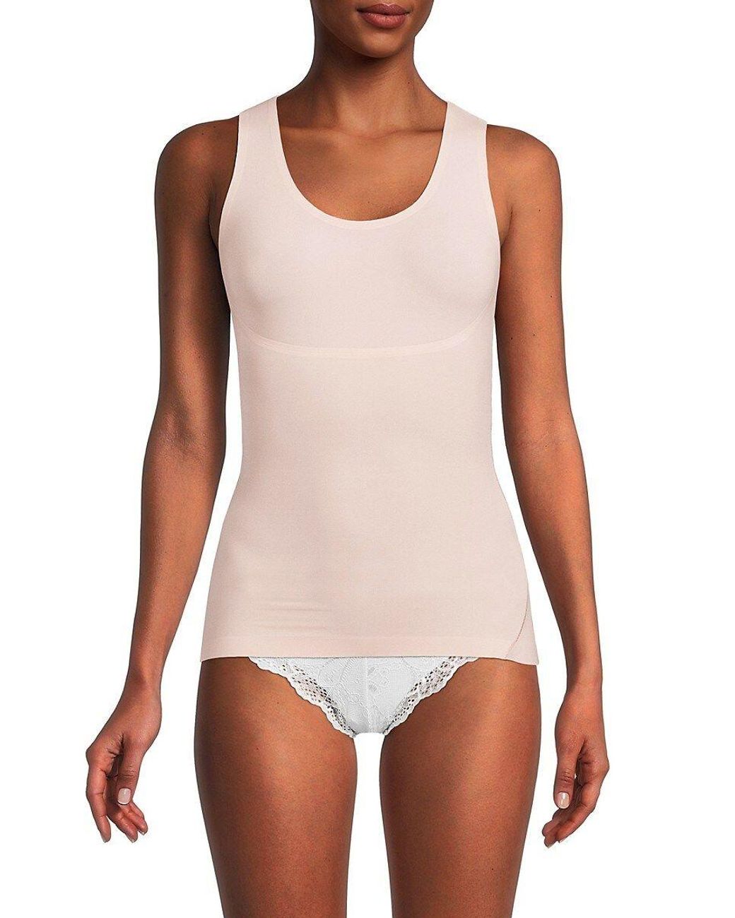 Spanx Solid Shapewear Tank Top in White