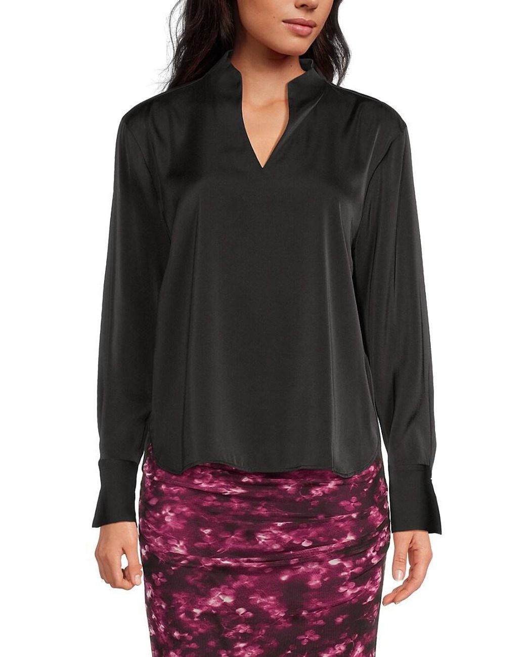 macys satin blouses