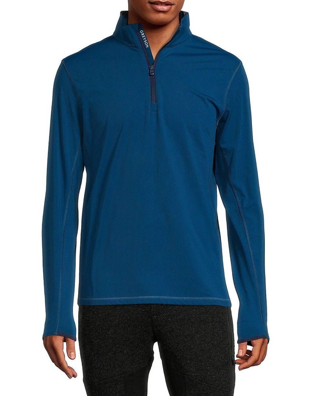 Greyson Tate Quarterzip Sweater in Blue for Men Lyst