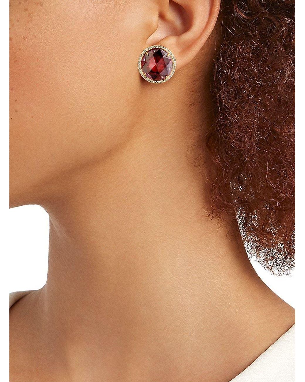 Kate spade shop crystal stud earrings