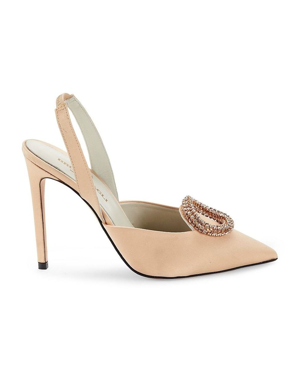 Bruno Magli Desiree Stiletto Slingback Pumps in Natural Lyst UK