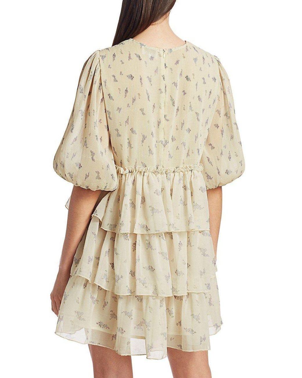 Ganni babydoll cheap dress