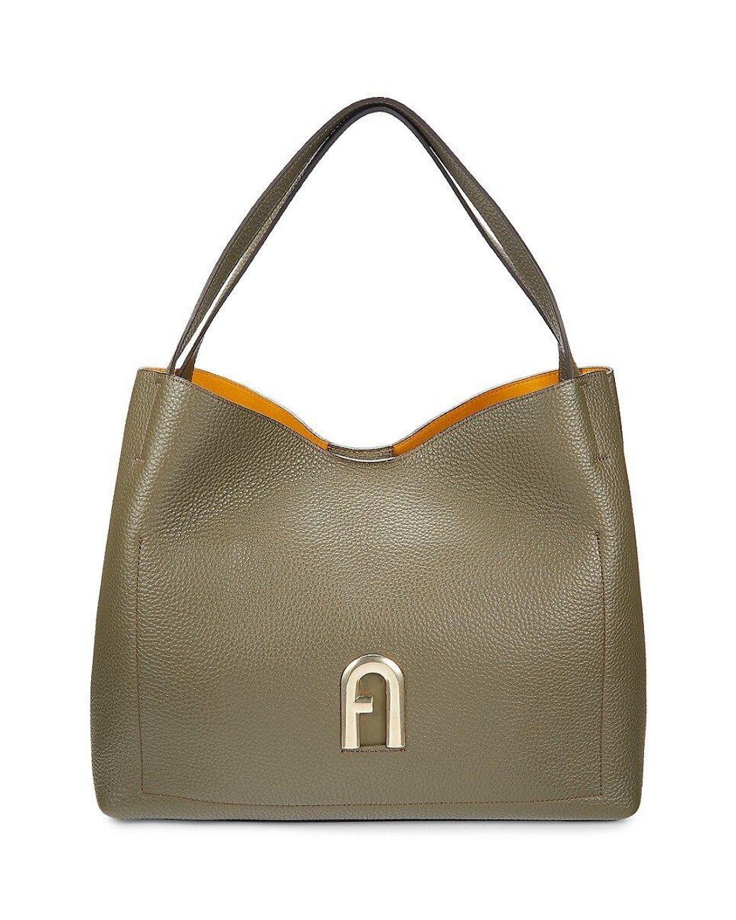 Furla Leather Shoulder Bag in Green Lyst