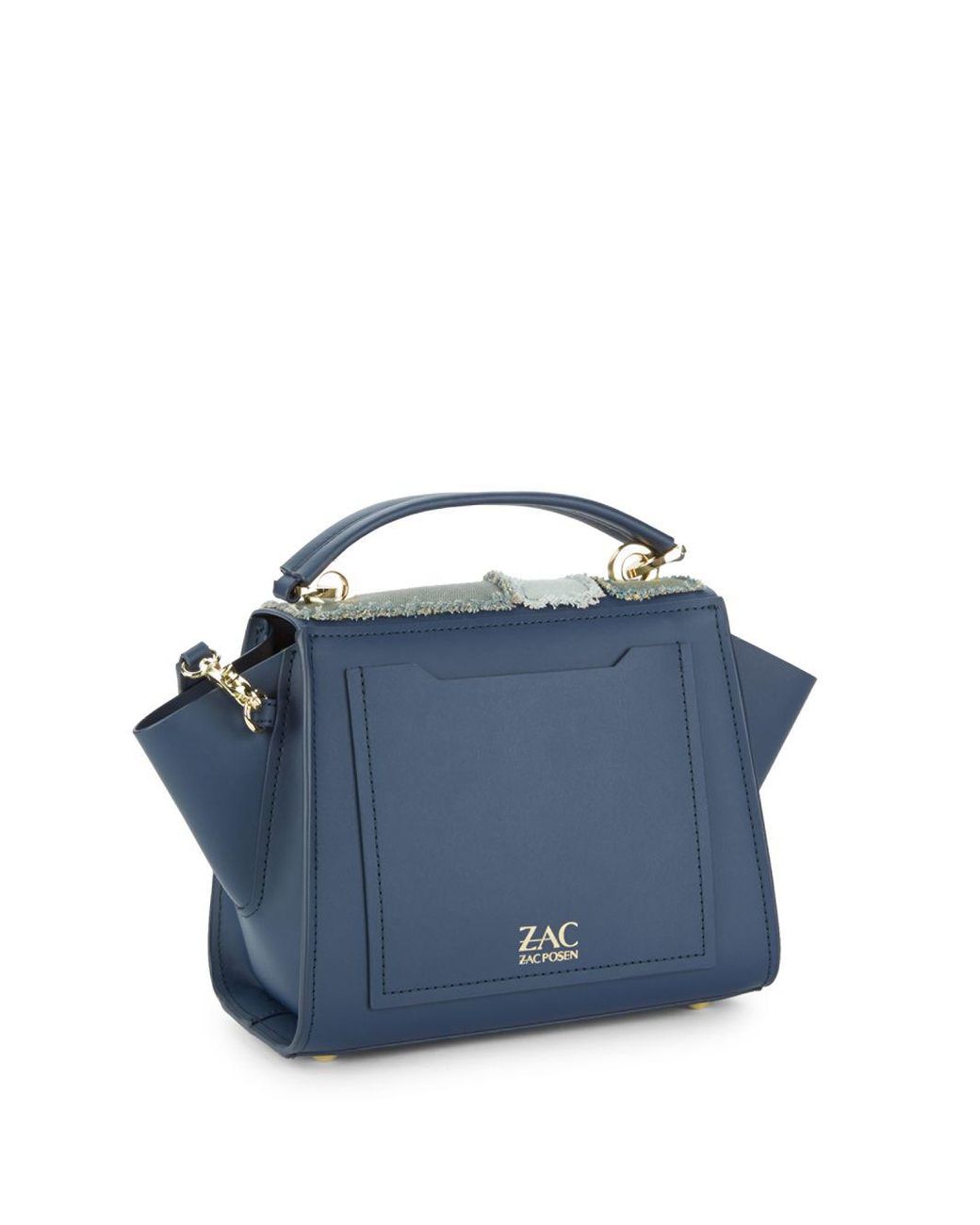 Blue Floral Eartha Iconic Bag by ZAC Zac Posen Handbags for $99