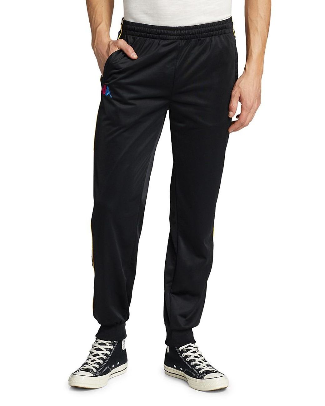 Kappa Synthetic Taggart Logo Track Pants in Black for Men | Lyst