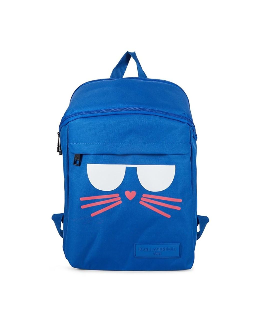 Karl Lagerfeld Cat-logo Textile Backpack in Blue | Lyst Canada