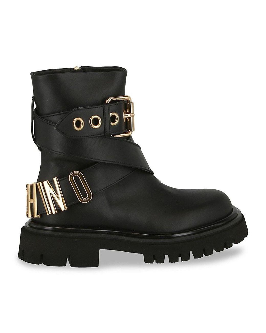 ブーツその他 Moschino Black Leather Ankle Boots Amazon.com | Love Moschino Women Ankle Boots Black 6 US