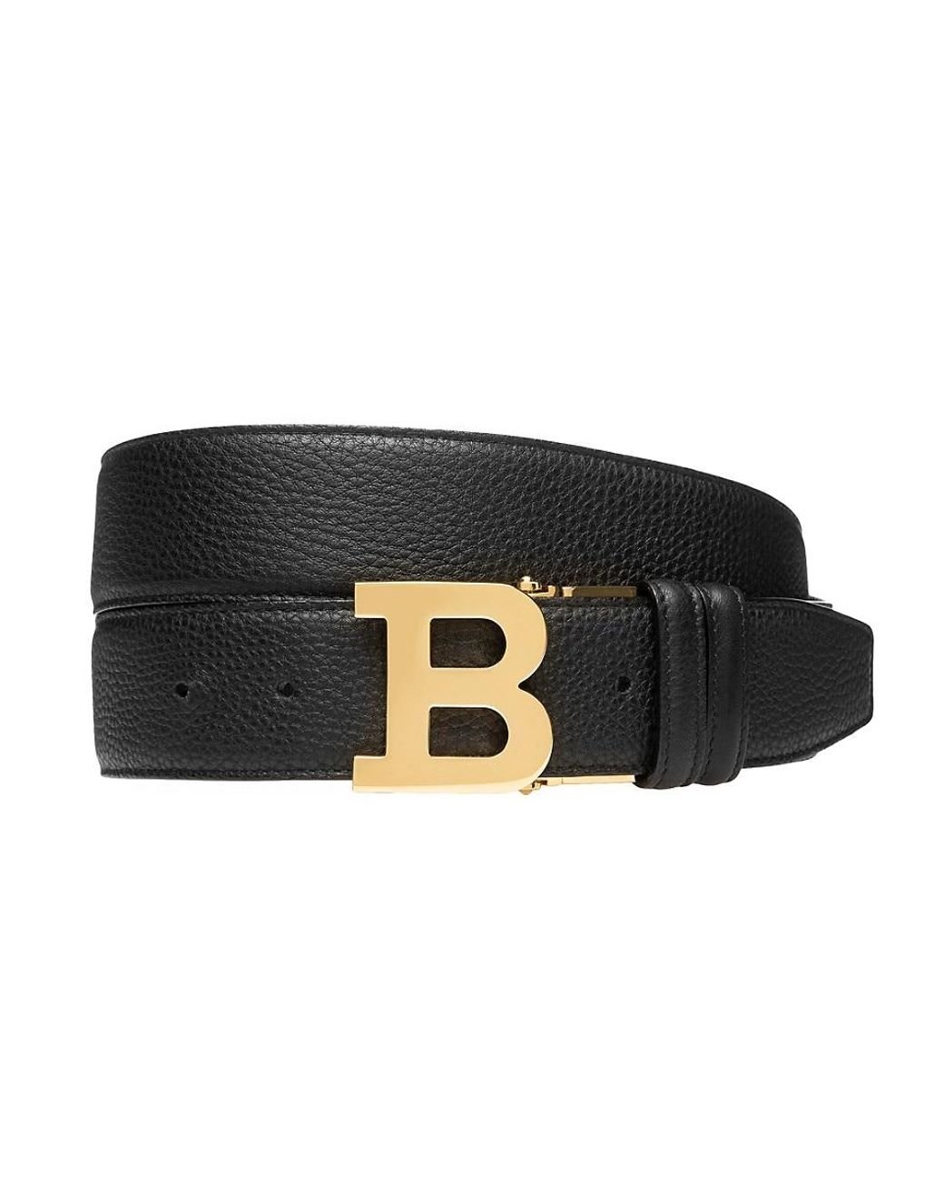 Bally B Buckle Reversible Cut-to-size Leather Belt In Black For Men | Lyst