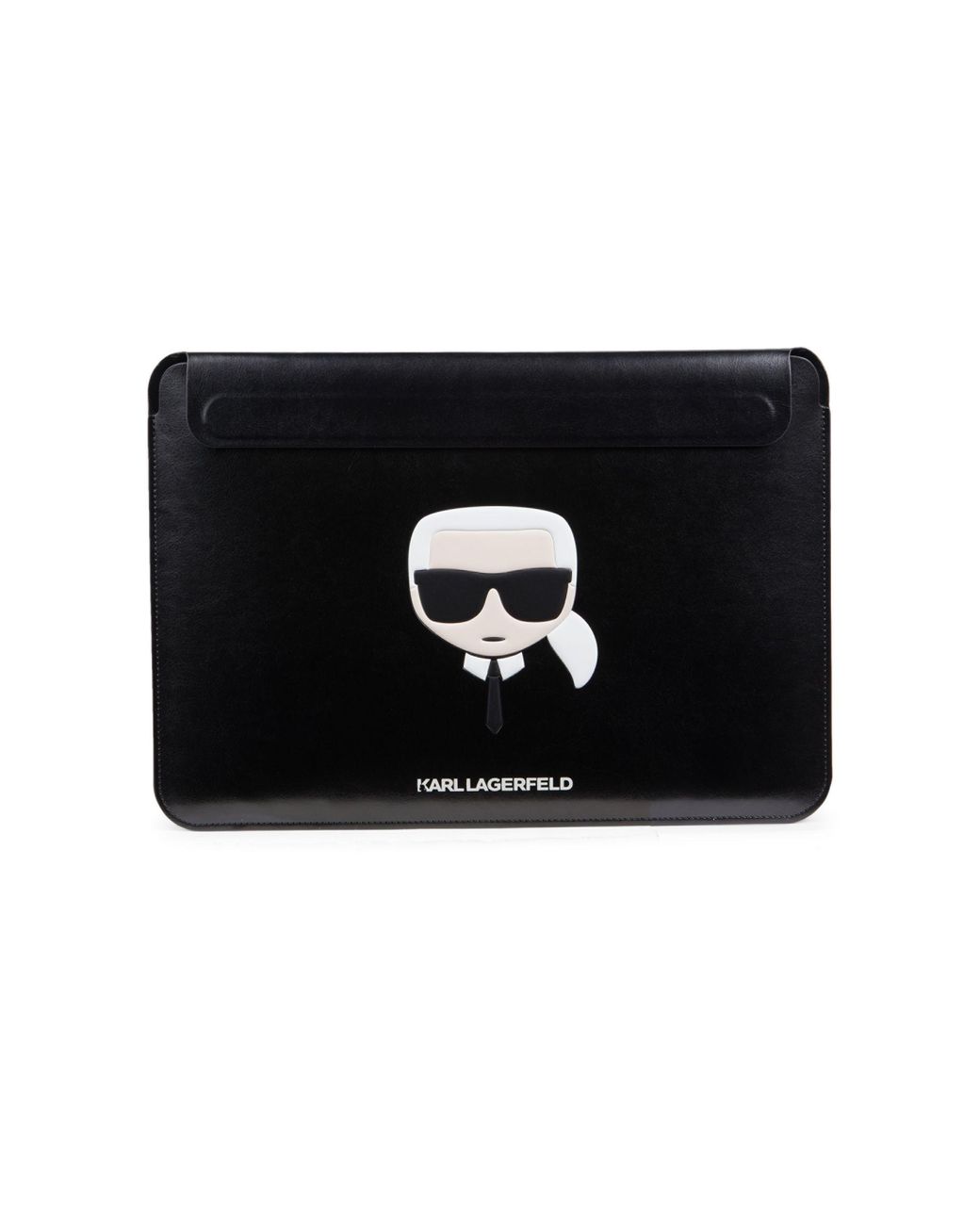 Karl Lagerfeld Logo Macbook Computer Sleeve in Black | Lyst