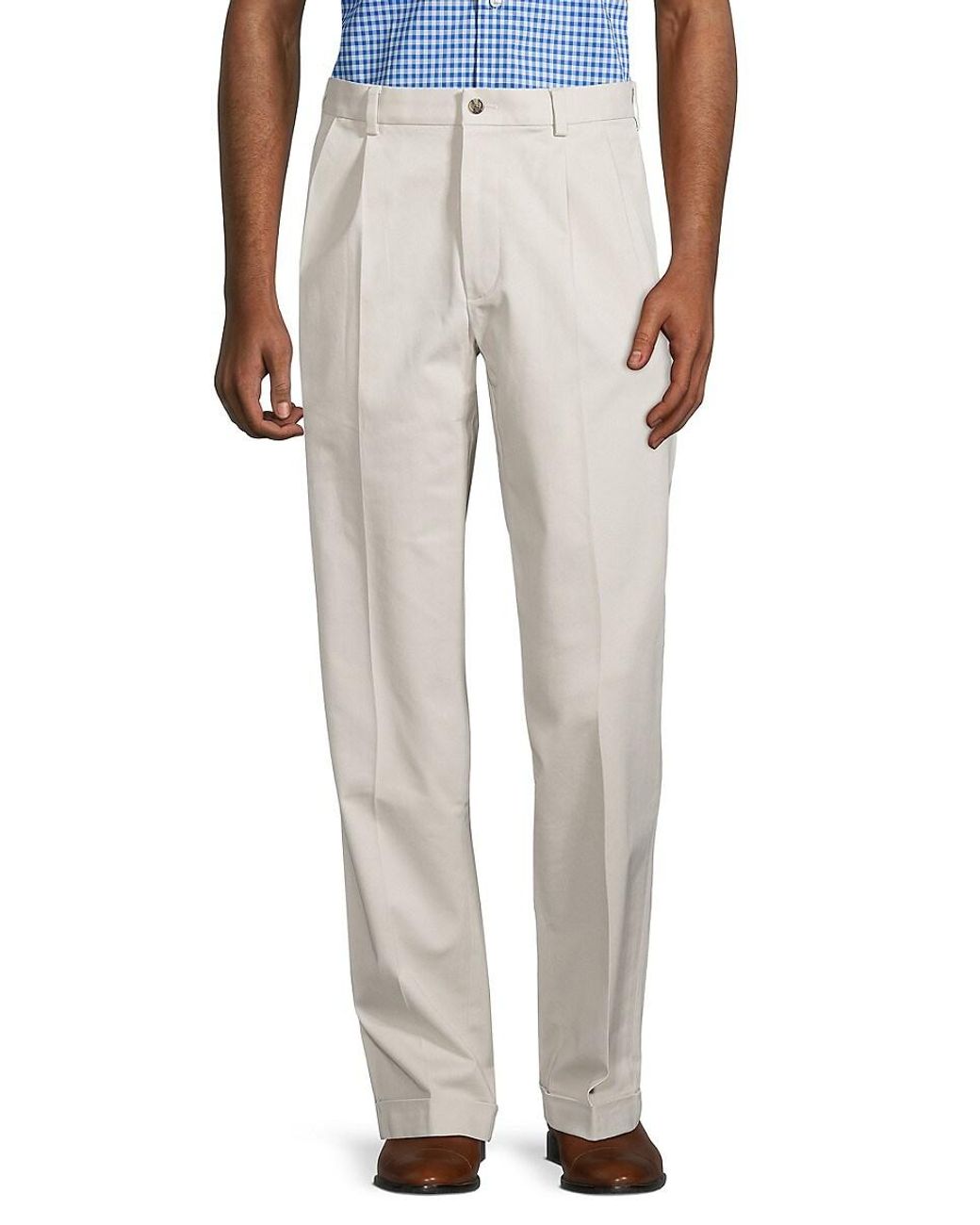 Brooks Brothers Elliot-fit Chino Pants in Natural for Men | Lyst