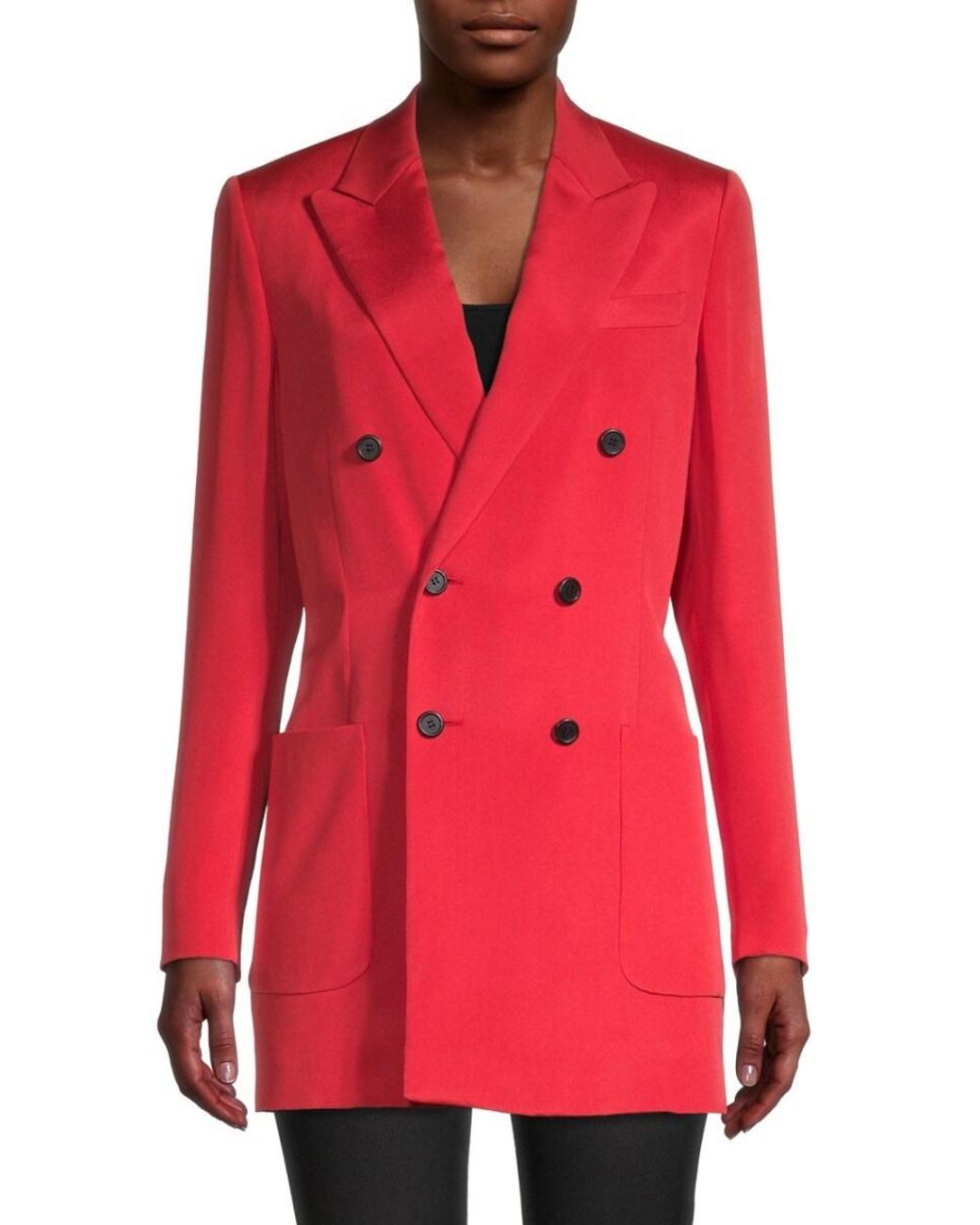 red longline blazer