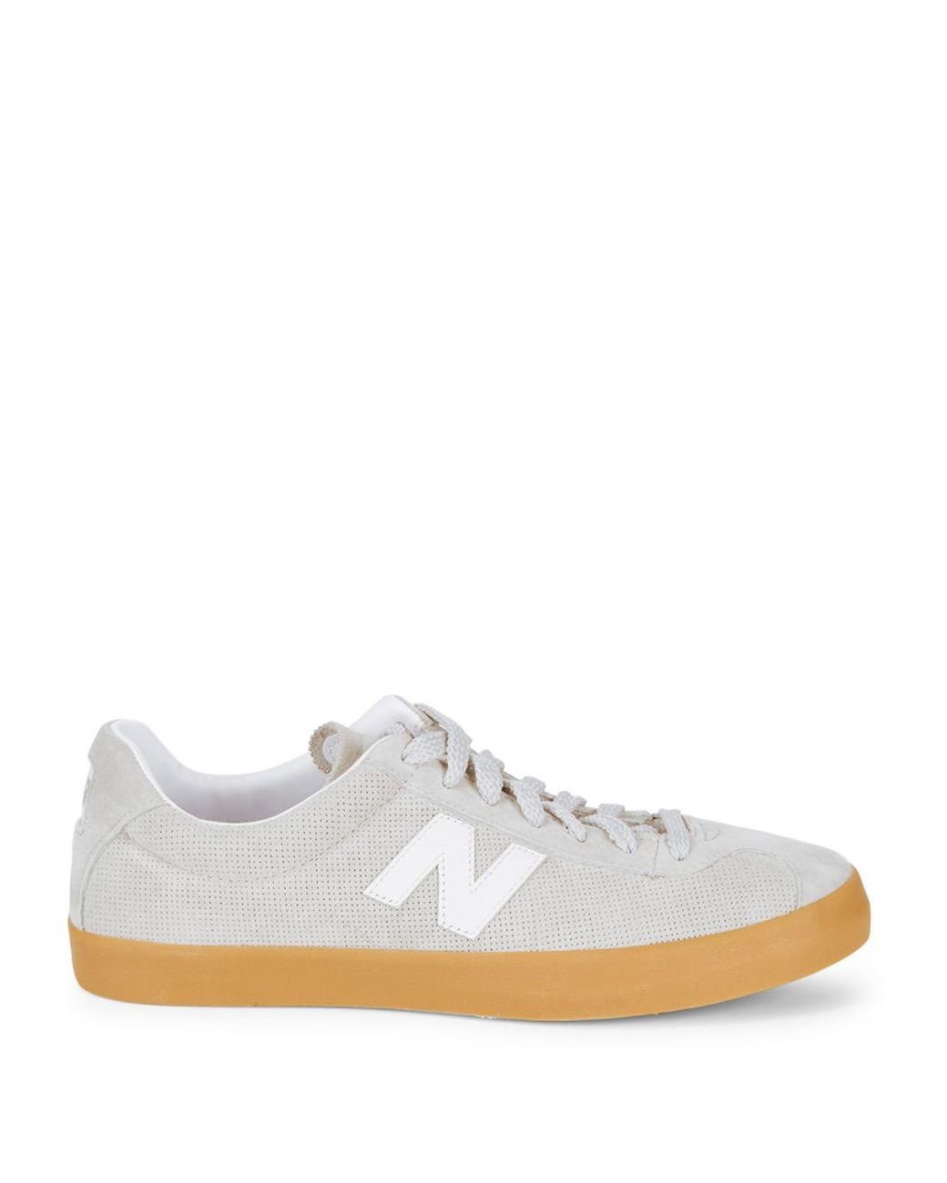 New Balance Tempus Suede Gum Sole Sneakers in Grey | Lyst UK